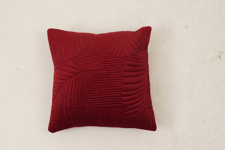 Meridian Cushion Cover 16 x 16. Set of 2 (Red)