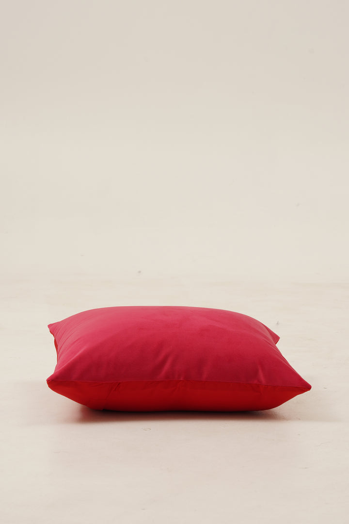 Essential Velvet Set of 5 Cushion Cover 16 x 16 (Red)