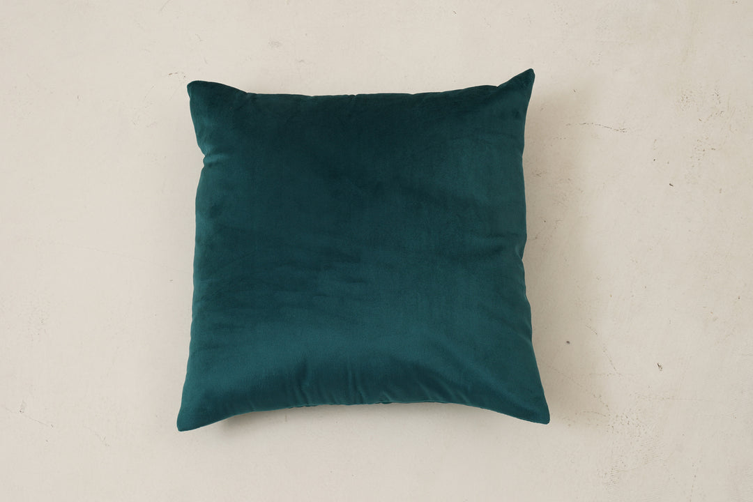 Essential Velvet Set of 5 Cushion Cover 16 x 16 (Teal)