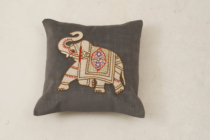 Elephant Cushion Cover  16 x 16 (Brown)