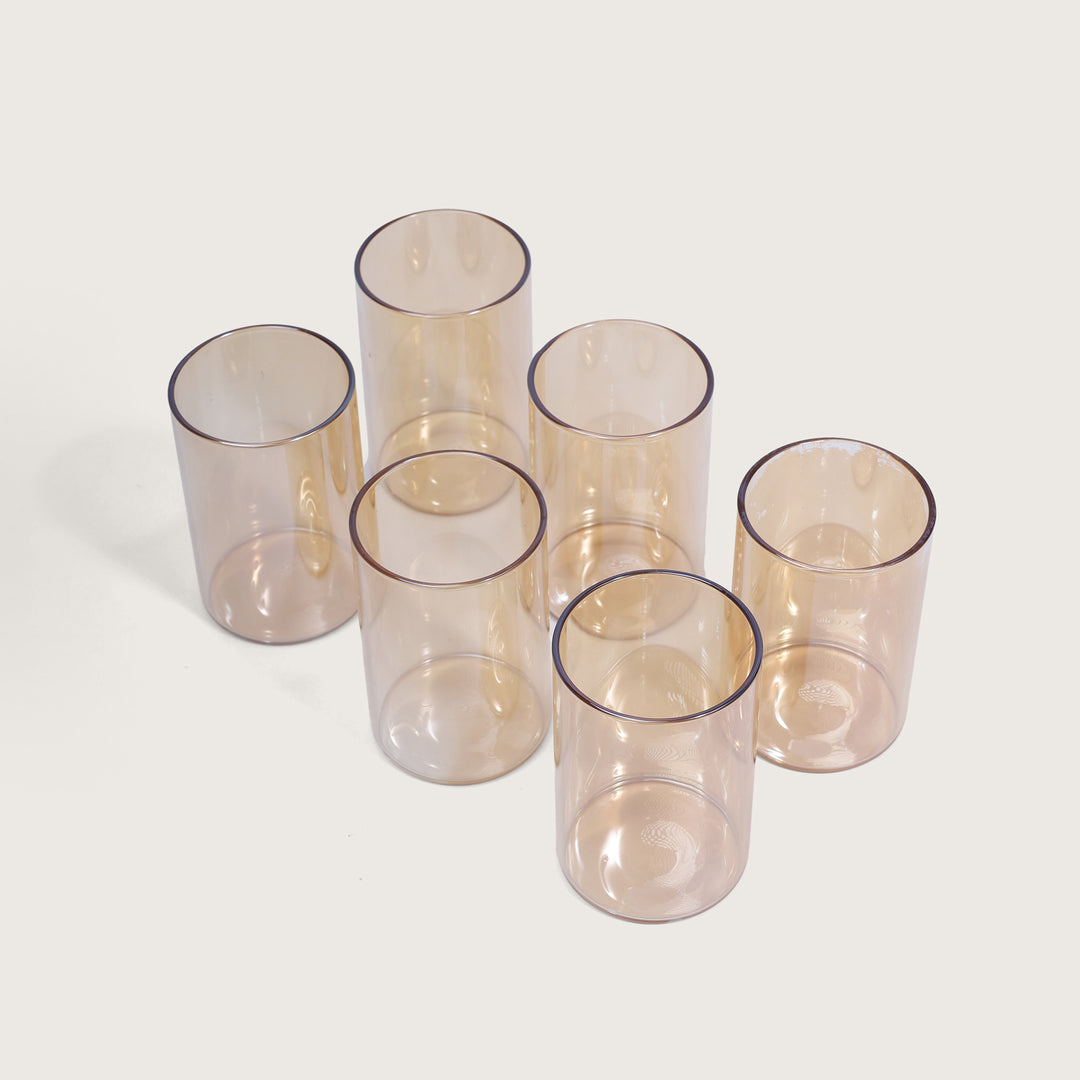 Jug and Glass with tray  Set of 8 Pcs - Golden