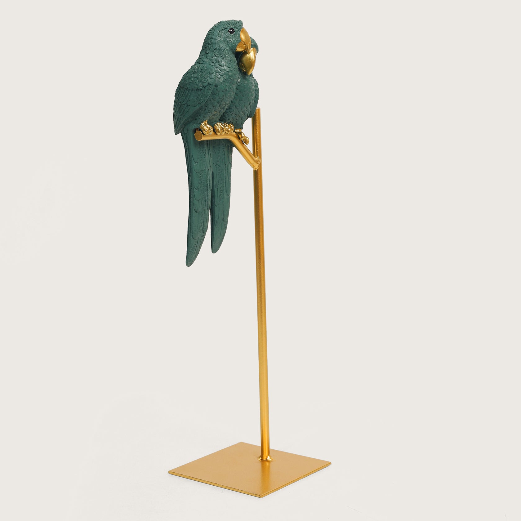 Love Birds on Metal Stand Showpiece - Green – HOME 360