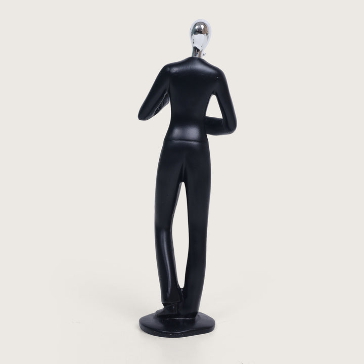 Man Playing Sexophone Showpiece - Black
