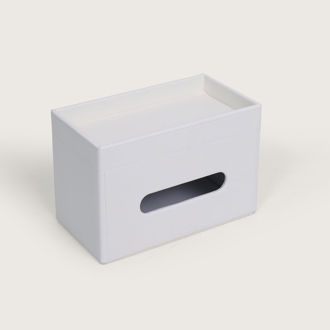 Tissue Box Stand - White