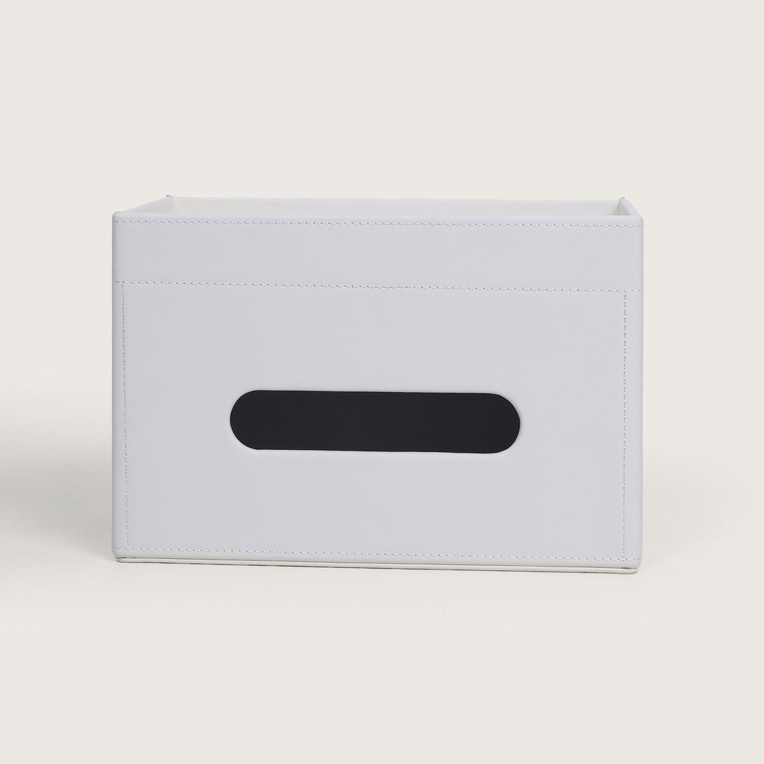 Tissue Box Stand - White