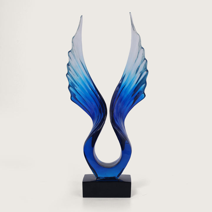 Angel Wings Figurine Showpiece - Blue