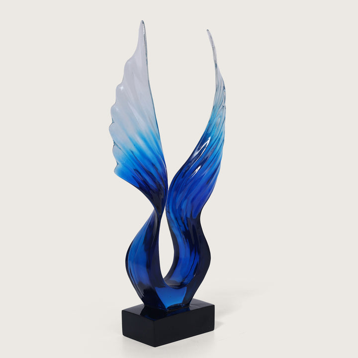 Angel Wings Figurine Showpiece - Blue