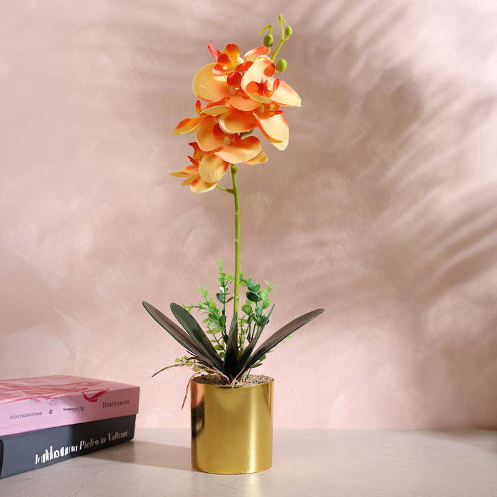 Artificial Flower Plant - Orange