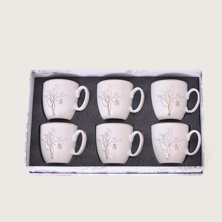 Golden Tree Tea Mug Set of 6