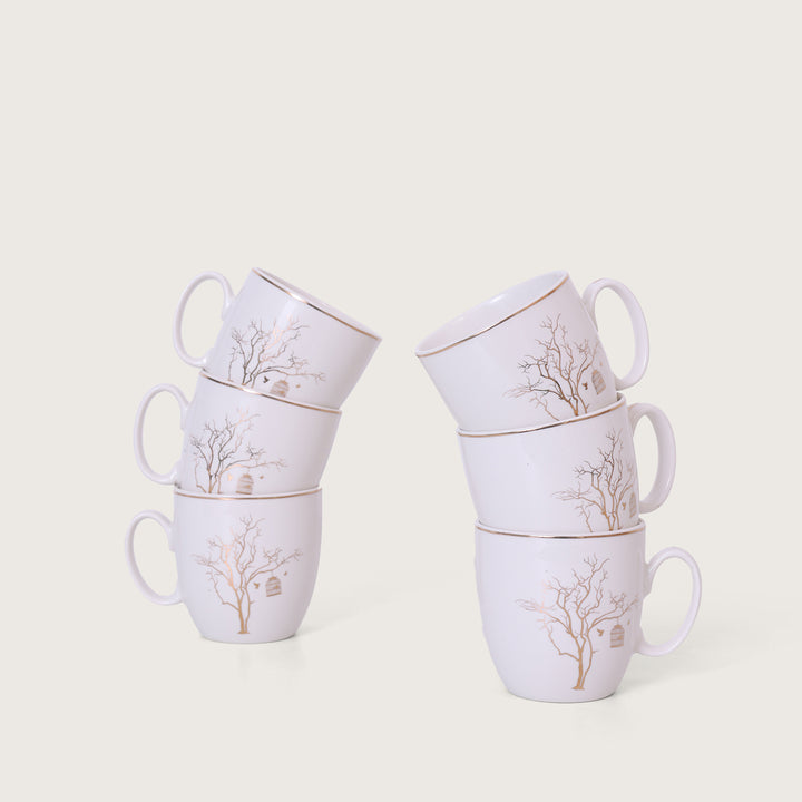 Golden Tree Tea Mug Set of 6