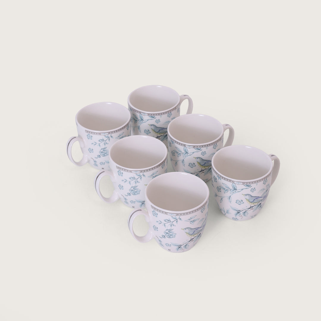 Blue Bird Tea Mug Set of 6