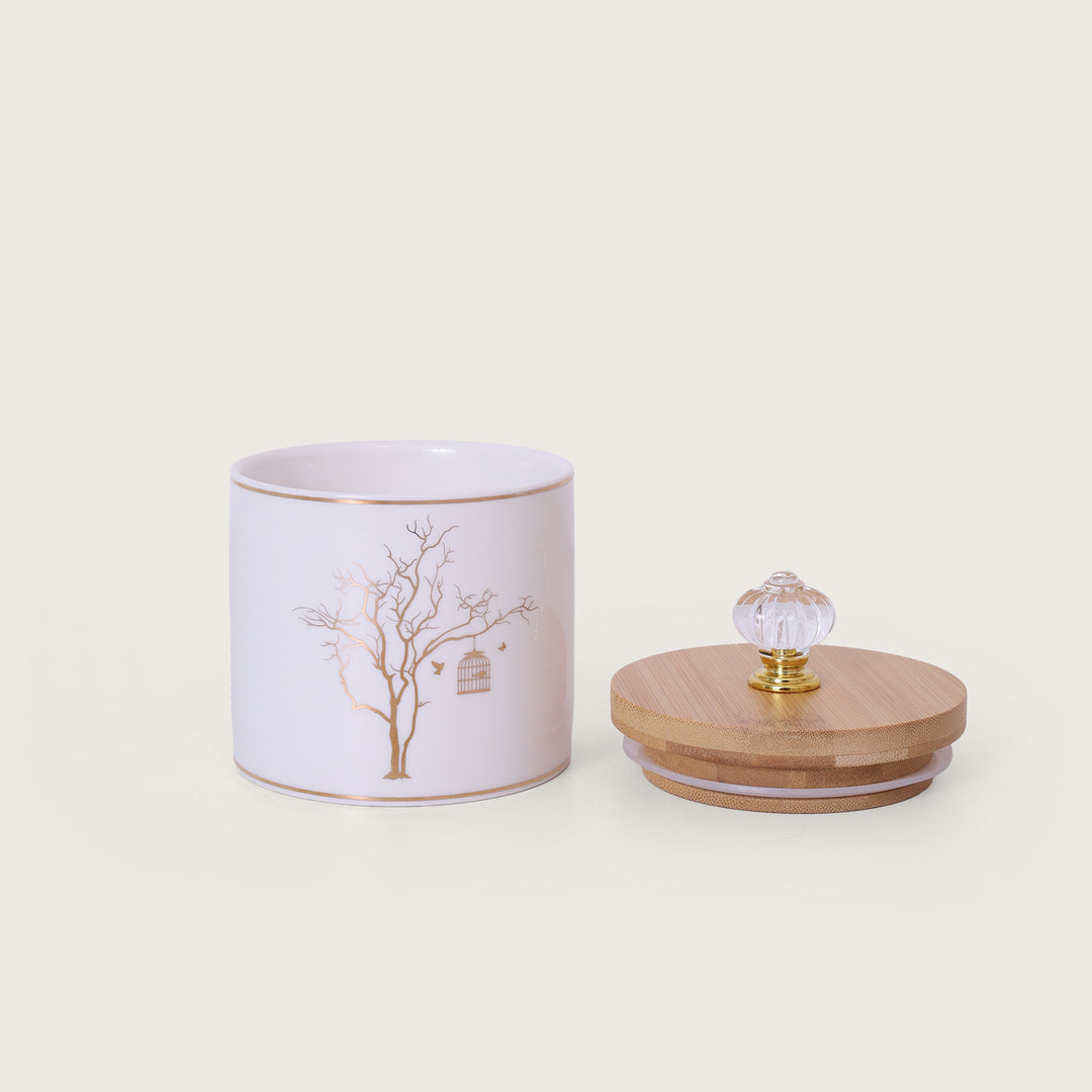 Golden Tree Designed Jar Set of 2