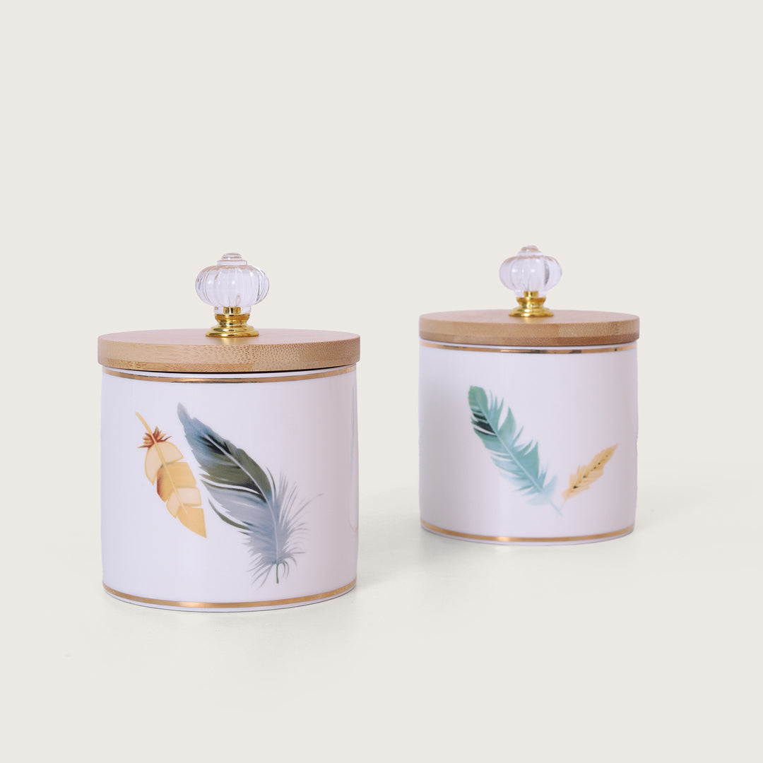 Wings Designed Jar Set of 2