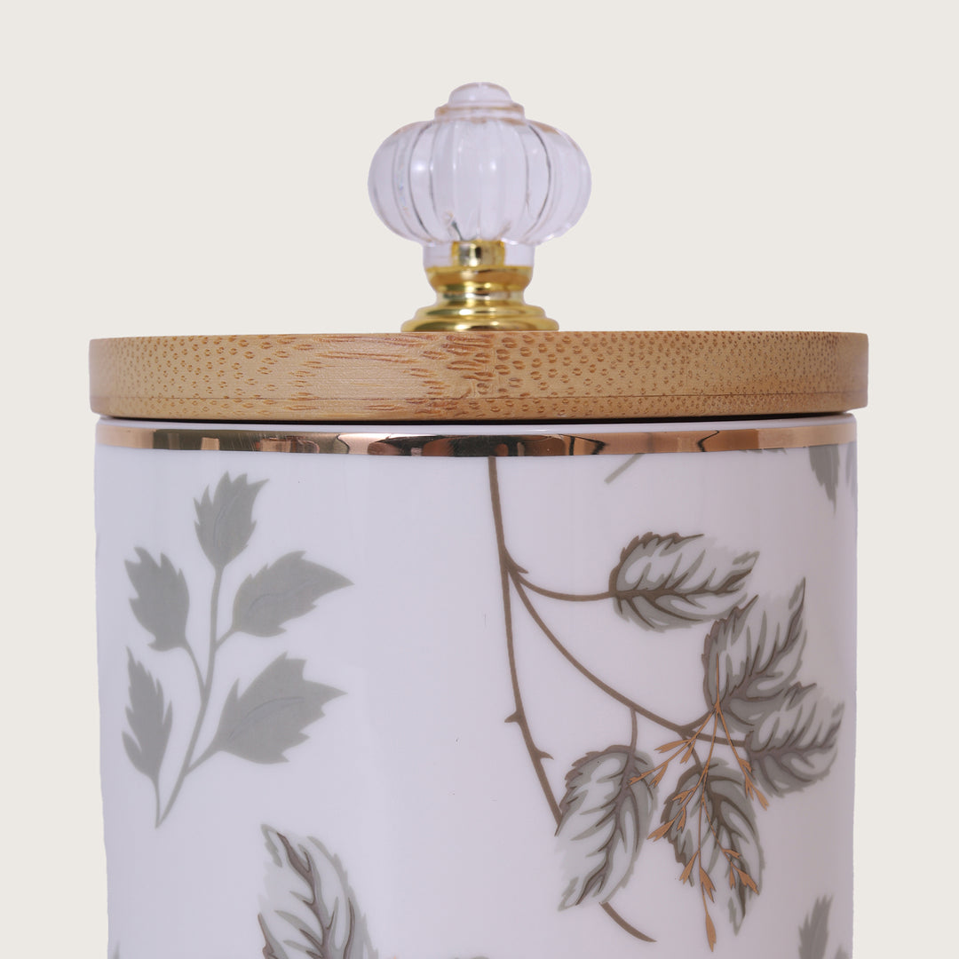 Leaves Designed Jar Set of 2