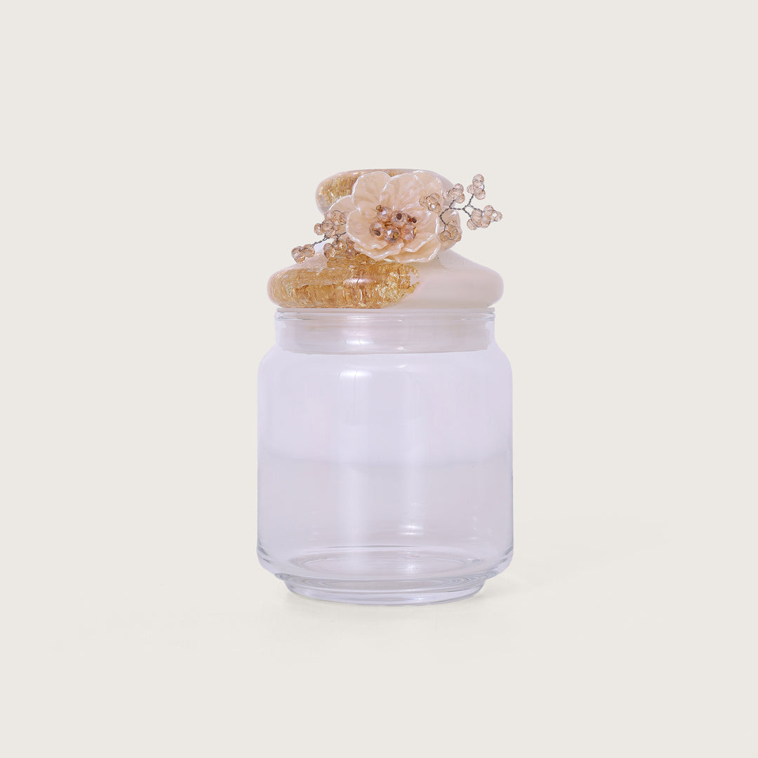 Pearl Flower Shade Jar Set of 2