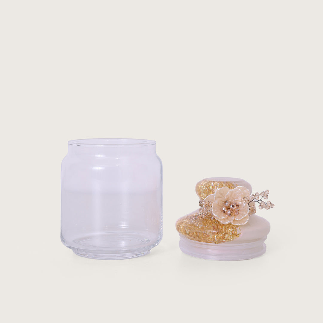 Pearl Flower Shade Jar Set of 2