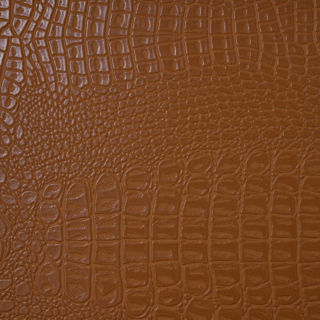 Crocodile Leather Pattern Tray Tan - Large