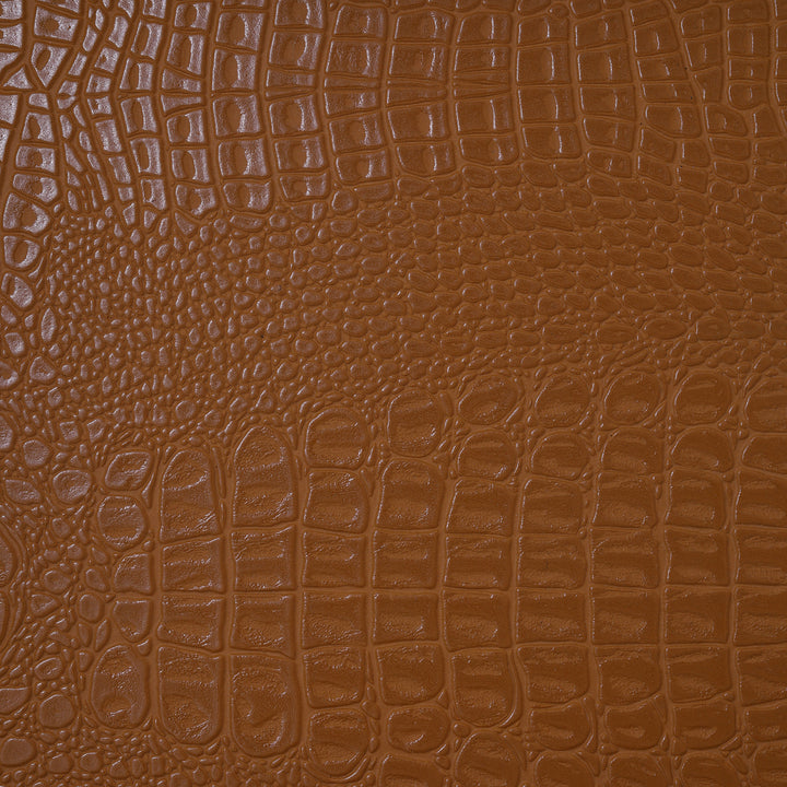 Crocodile Leather Pattern Tray Tan - Large