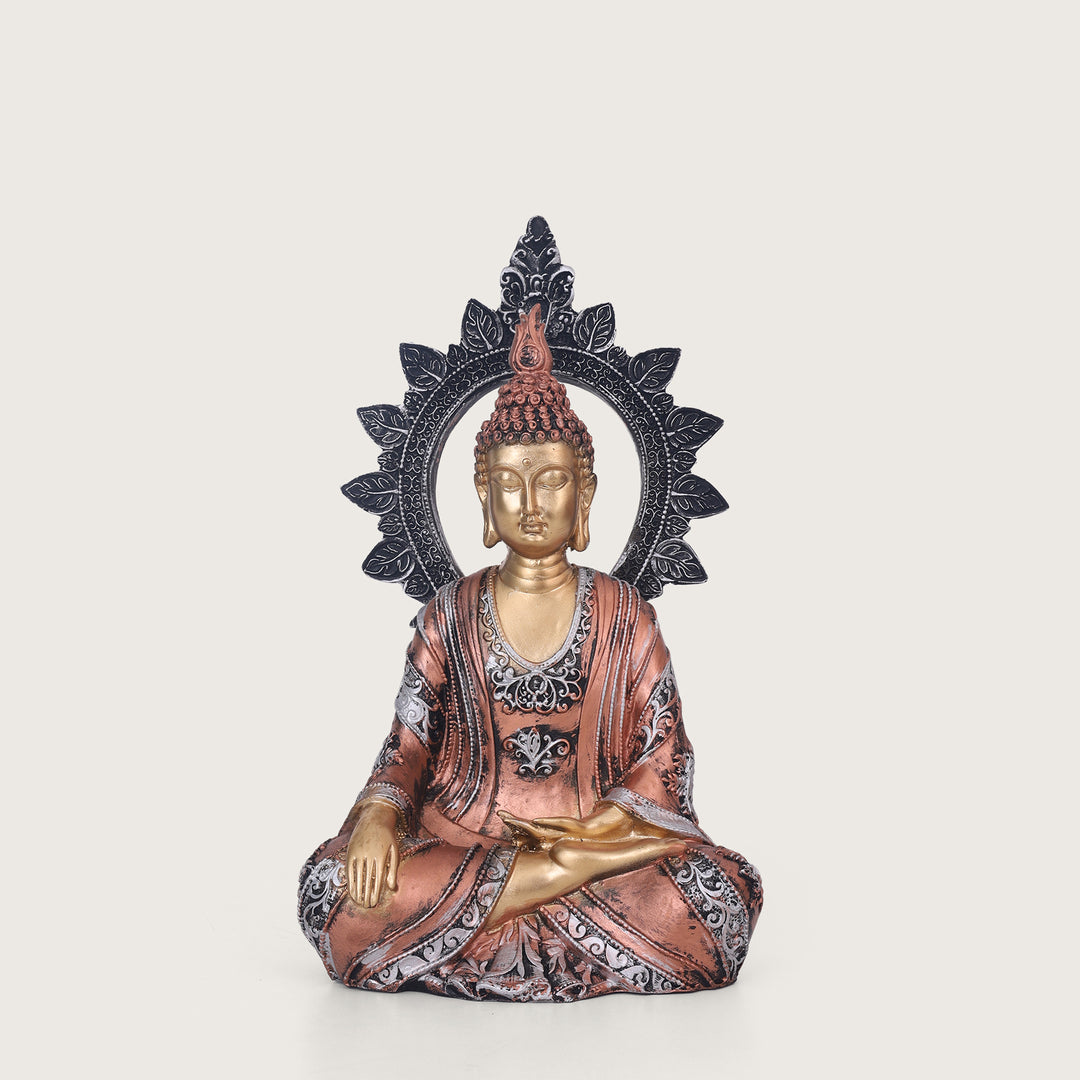 Serenity Chakra Buddha Gold Idol - Small