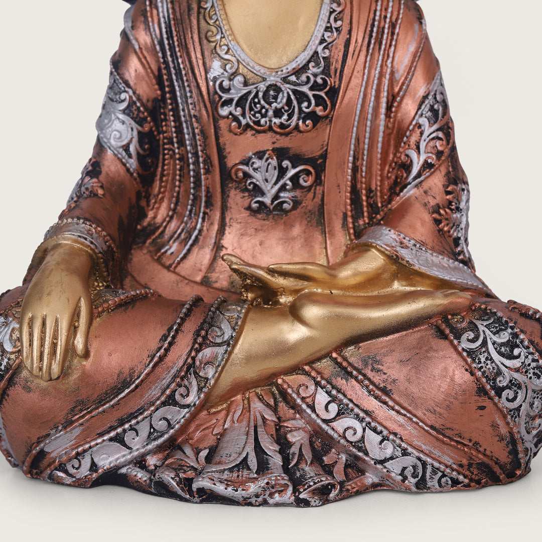 Serenity Chakra Buddha Gold Idol - Small