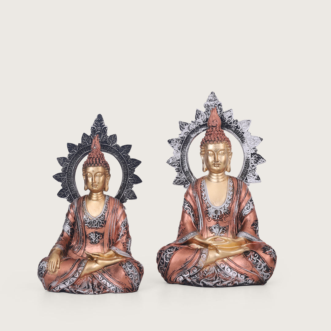 Serenity Chakra Buddha Black Idol - Small