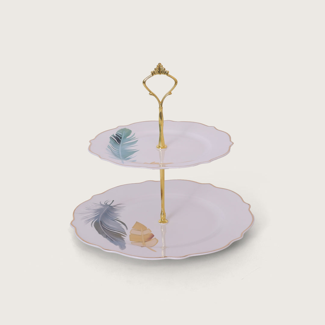 Wings Designed 2 Tier Cake Stand - Platter