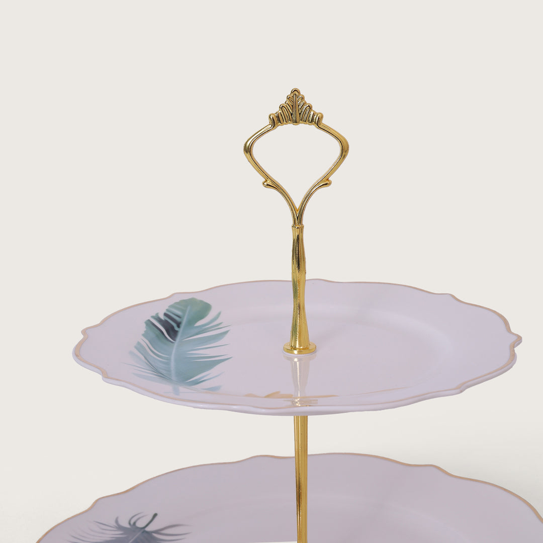 Wings Designed 2 Tier Cake Stand - Platter