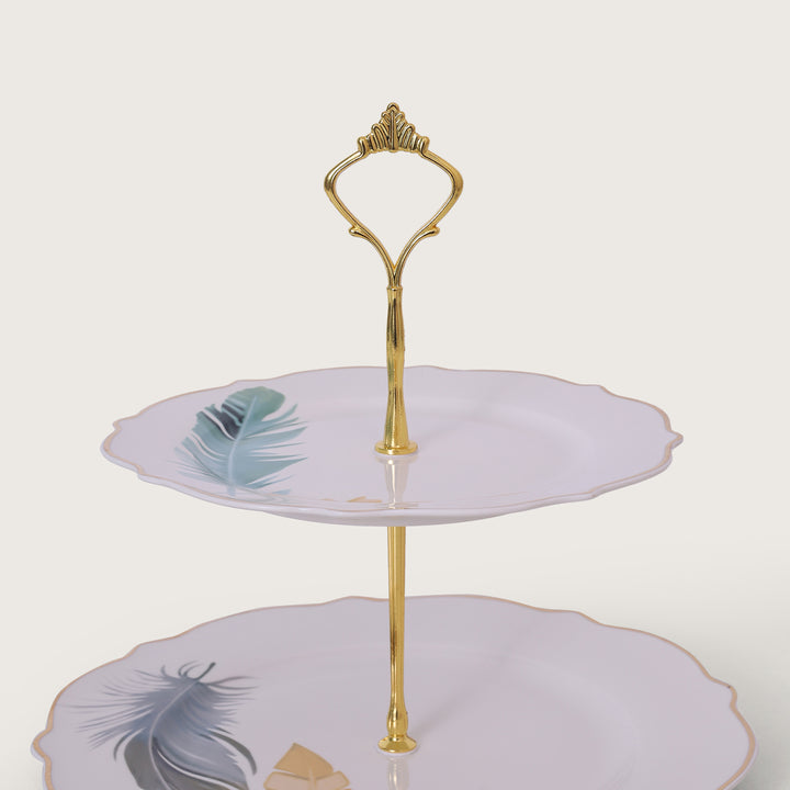 Wings Designed 2 Tier Cake Stand - Platter