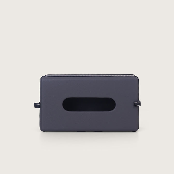 Leather Tissue Box - Grey