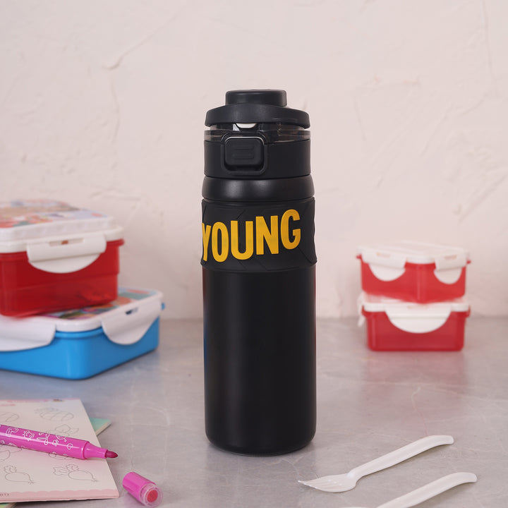 Young Sipper Stainless Steel Bottle - Black