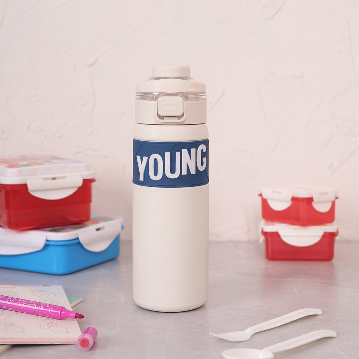 Young Sipper Stainless Steel Bottle - Off White