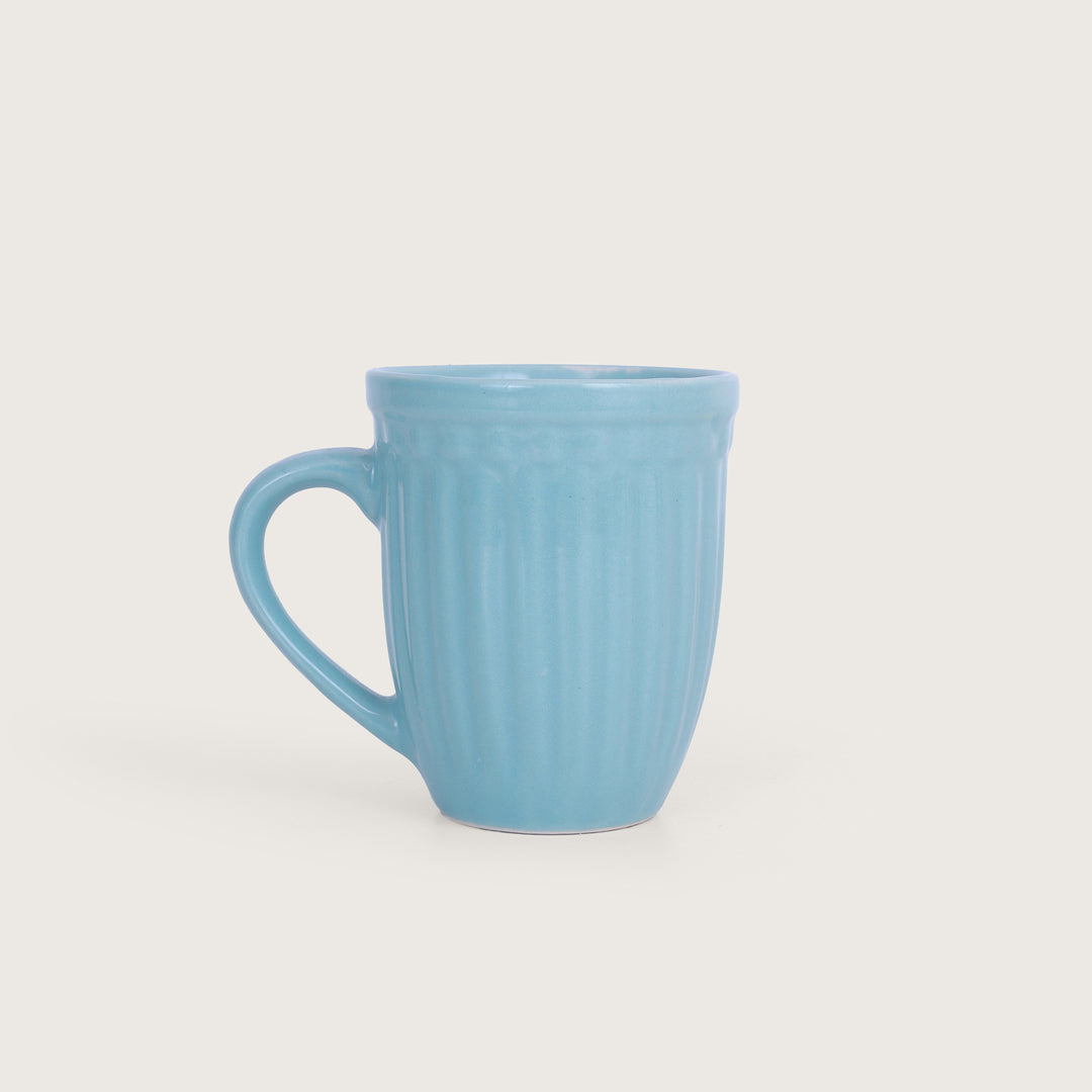 Octa Ceramics Vintage Coffee Mug set of 4 - Aqua