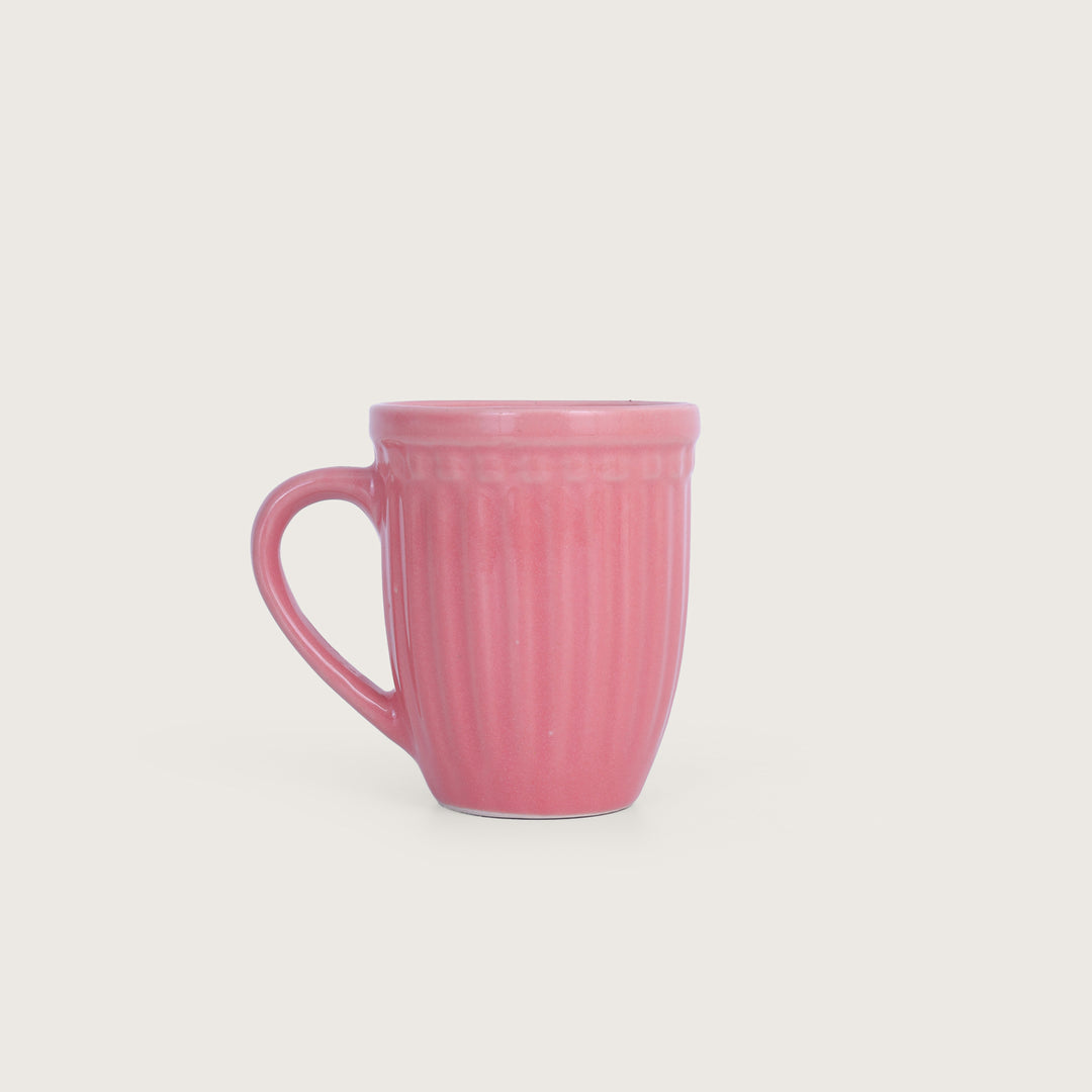 Octa Ceramics Vintage Coffee Mug set of 4 - Pink