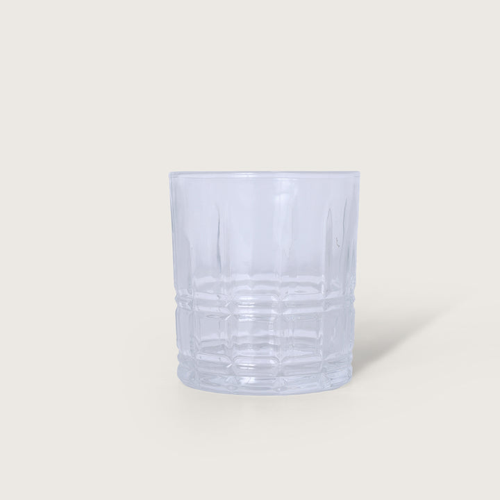 Luxe Ribbed Crystal Whiskey Glass Set of 6