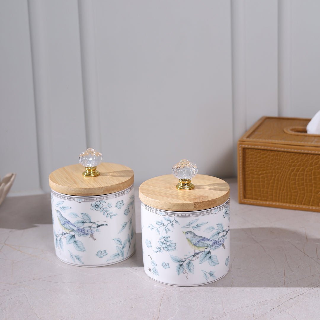 The Bird Designed Jar Set of 2