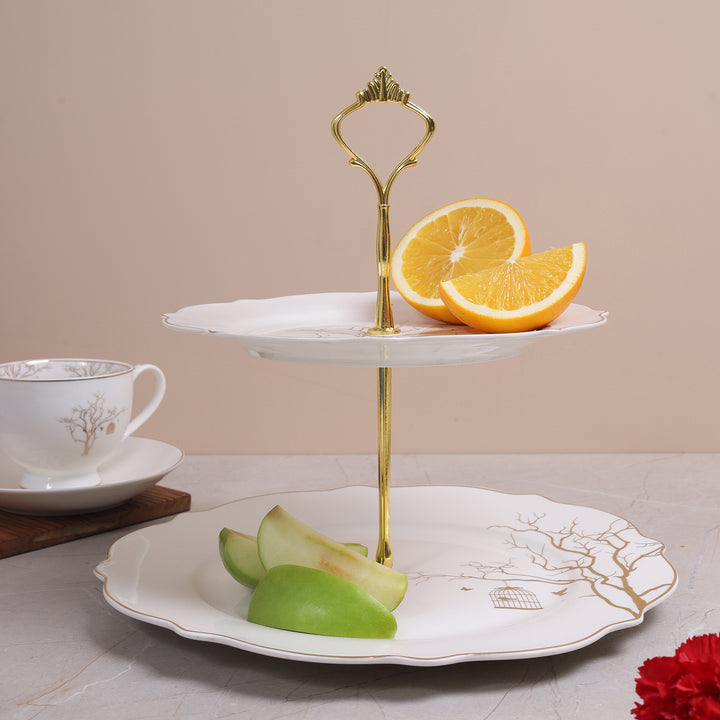 Tree Designed 2 Tier Stand - Platter