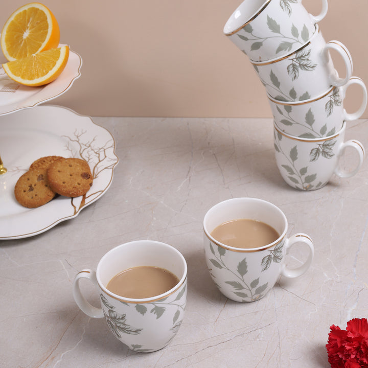 Leaves Tea Mug Set of 6