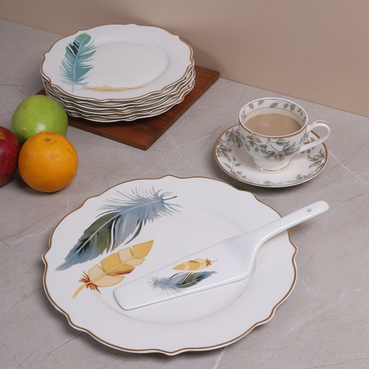 Luxe Wings 8 PC Serving Set | Cake Set