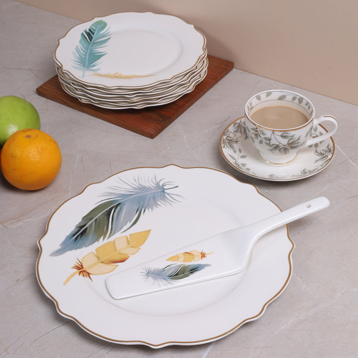 Luxe Wings 8 PC Serving Set | Cake Set