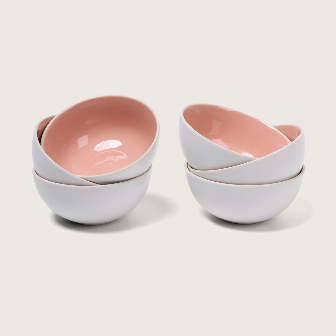 Cottage Side Bowl Pink Set of 6