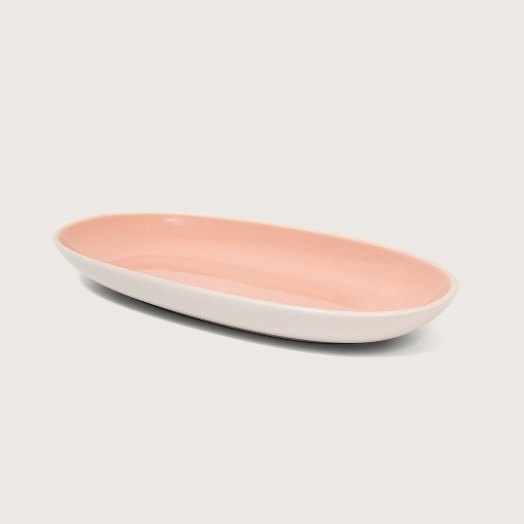 Cottage Oval Platter Pink