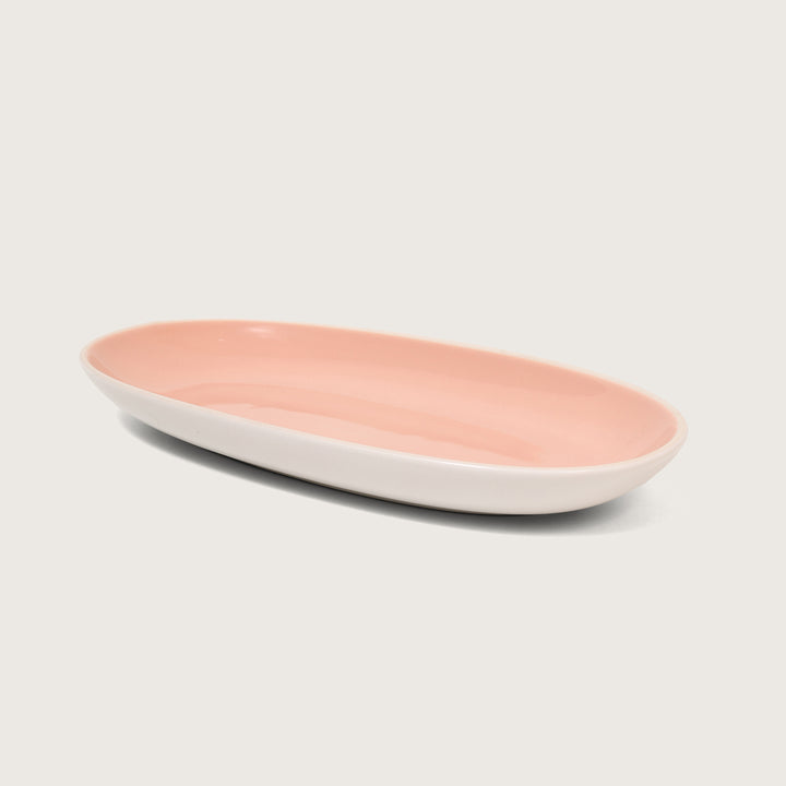 Cottage Oval Platter Pink