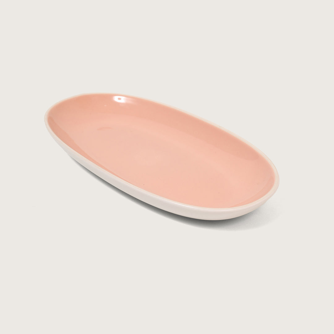 Cottage Oval Platter Pink