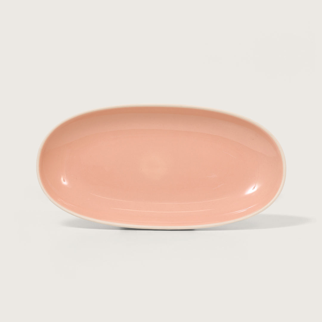 Cottage Oval Platter Pink