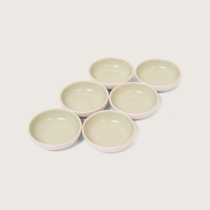 Cottage Dip Bowl Sage Green Set of 6