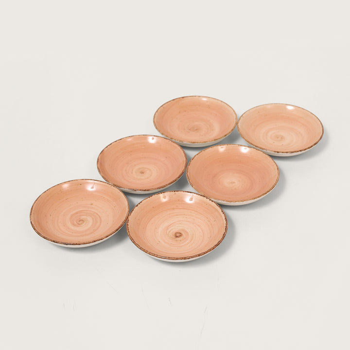 Cottage Sauce Bowl Amber Set of 6