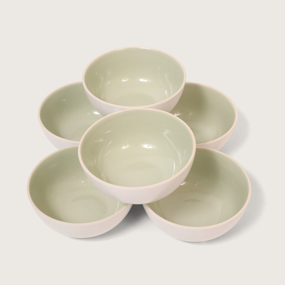 Cottage Side Bowl Sage Green Set of 6