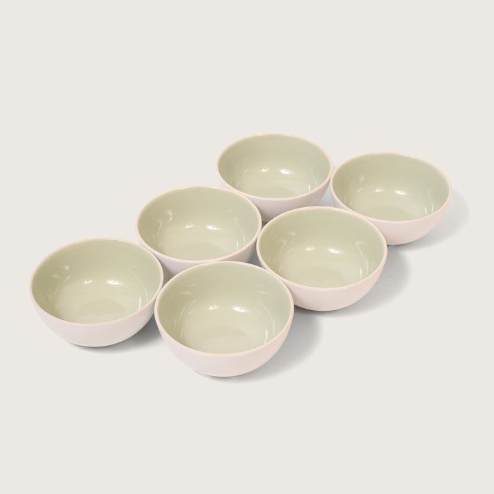 Cottage Side Bowl Sage Green Set of 6