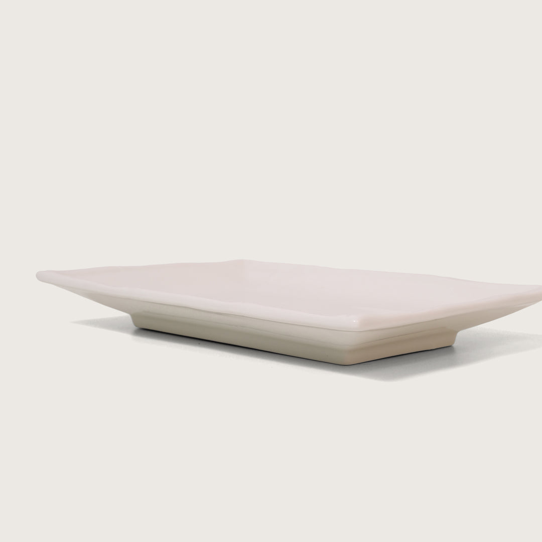 Essentials White Serving Platter Rectangular 9 Inch