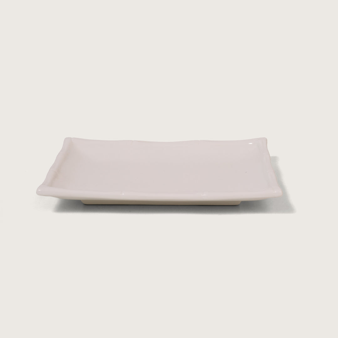 Essentials White Serving Platter Rectangular 9 Inch